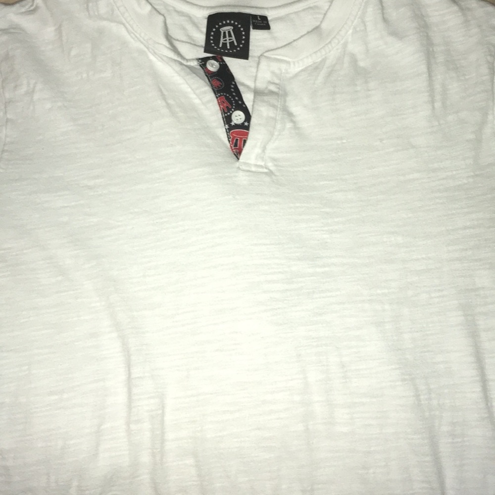 Barstool Henley white shirt